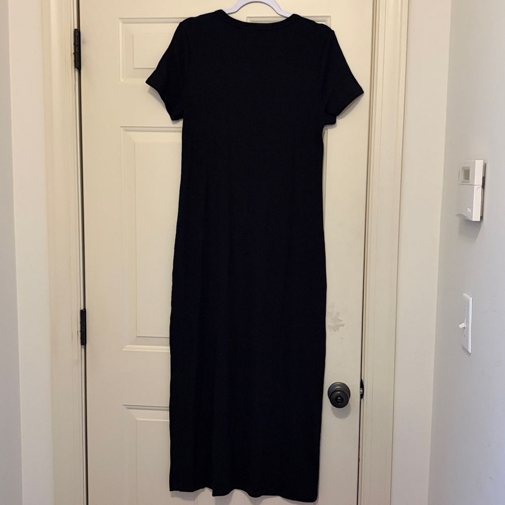 GAP Black Ribbed Maxi Dress/NWT/L - Picture 14 of 14